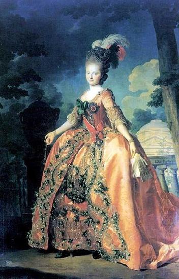 Alexander Roslin Portrait of Grand Duchess Maria Fiodorovna at the age of 18 china oil painting image